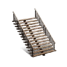 Once Human Escalones largos de madera y acero Icon
