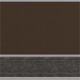 Dark Brown Wainscoting 