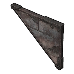 Dreieckige Metallwand (umgedreht)