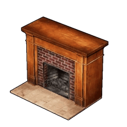 Brick Fireplace