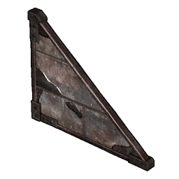 Dreieckige Metallwand