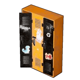 Armadietto arancione