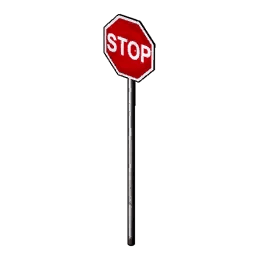 停下的道路标志