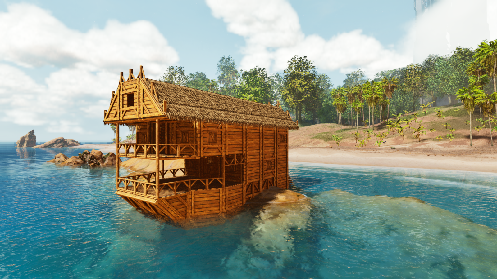 Wooden House Ship