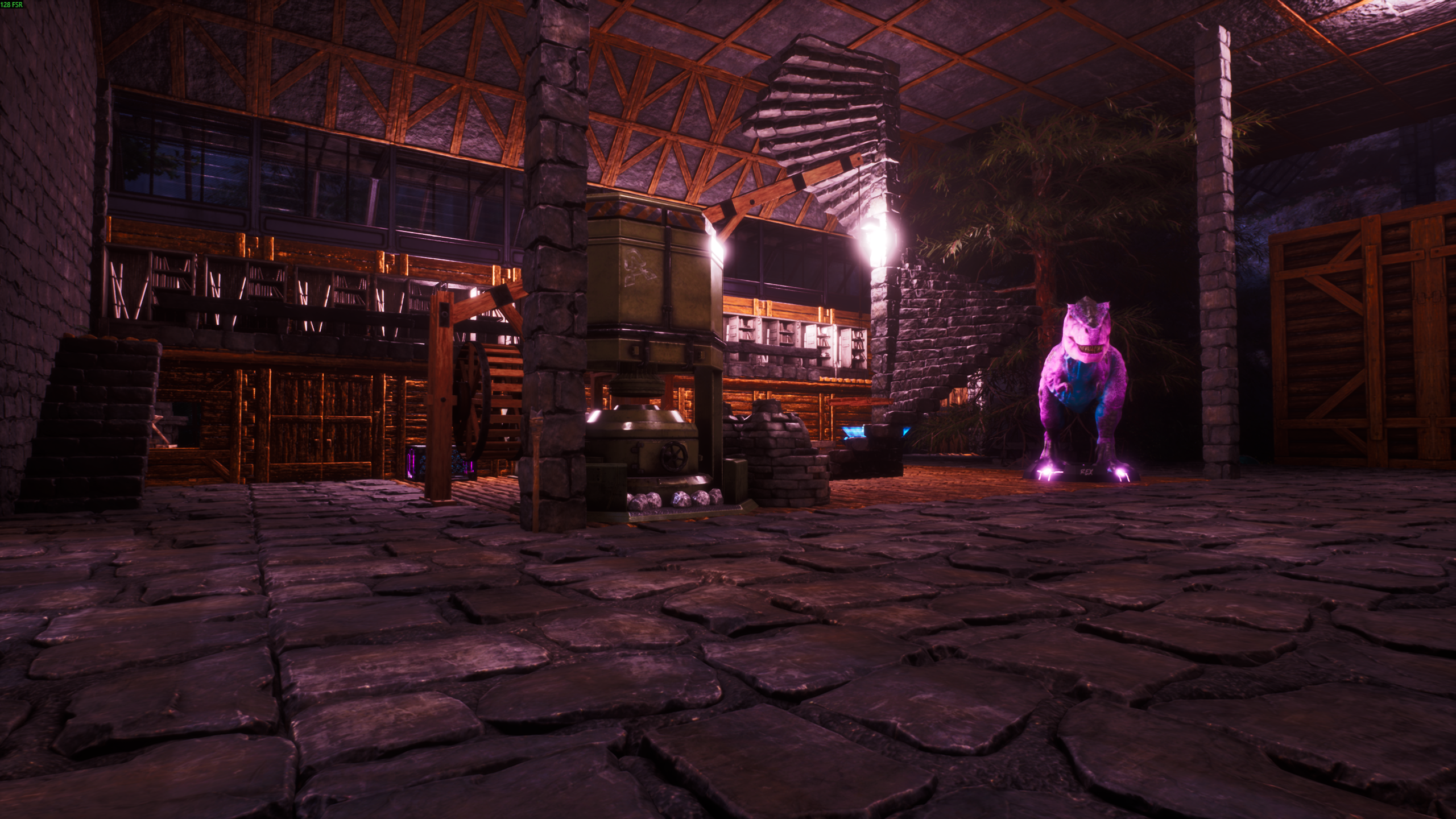 Cliffside A-Frame Base with Indoor Greenhouse & Tame Area