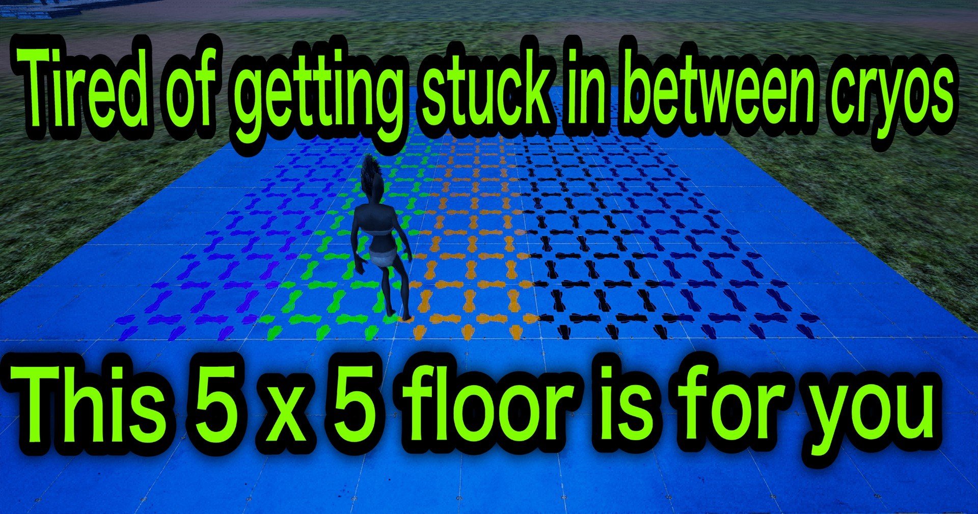 5x5 Upside Down Flush Floor Cryos