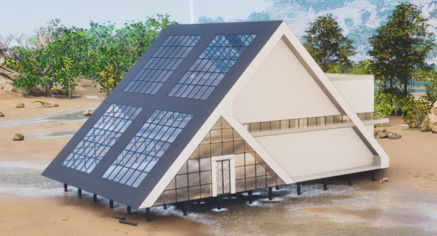 A-Fram House with Dino Barn