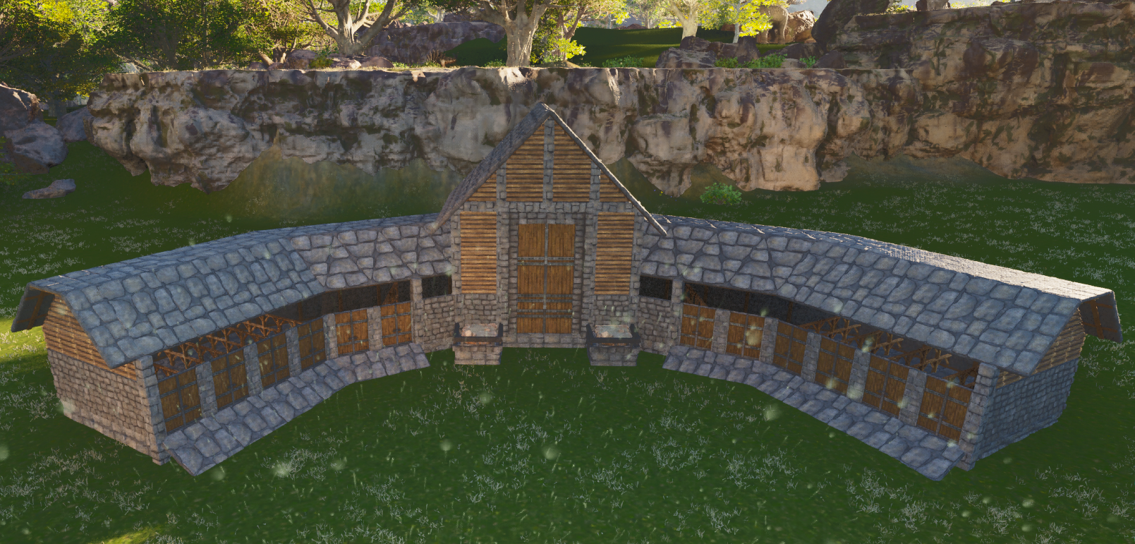 Curved Horse Stables - ITSATZU - Vanilla