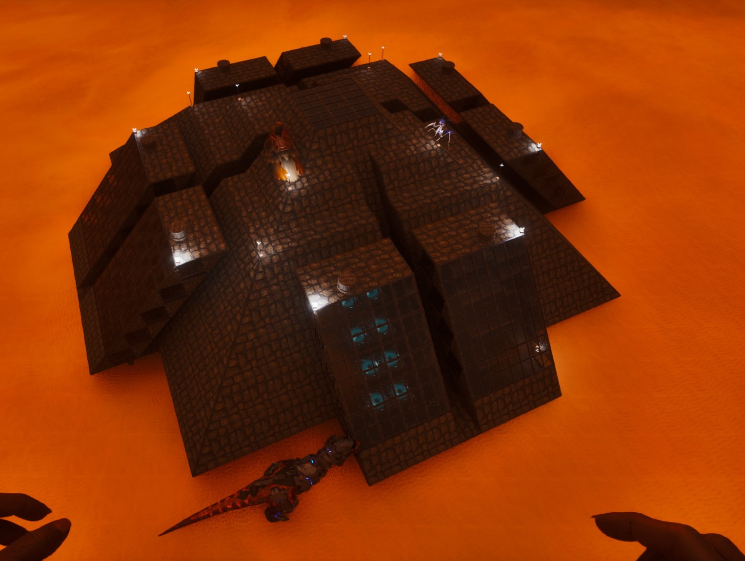 The Tyrell Corp from Blade Runner building.