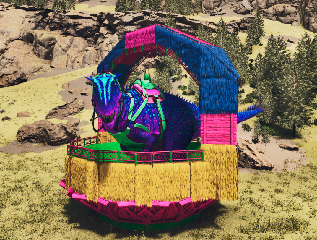 ITSATZU  - Easter Basket - no mods! Wood and thatch - TWO VERSIONS!