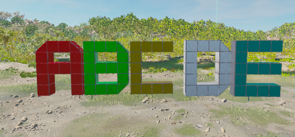 Alphabet Letters ( A B C D E  )