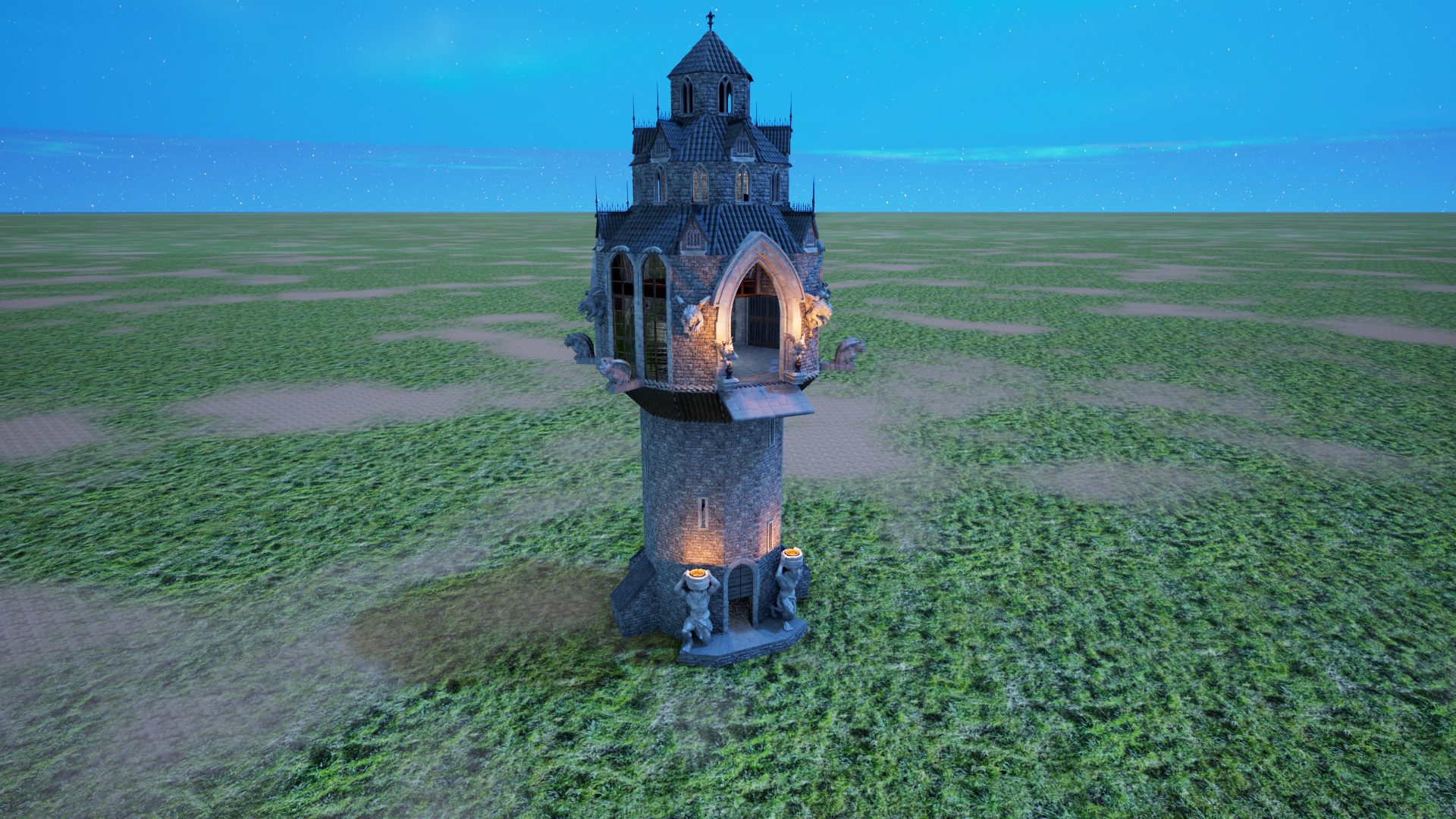 AX Simple Gothic Tower