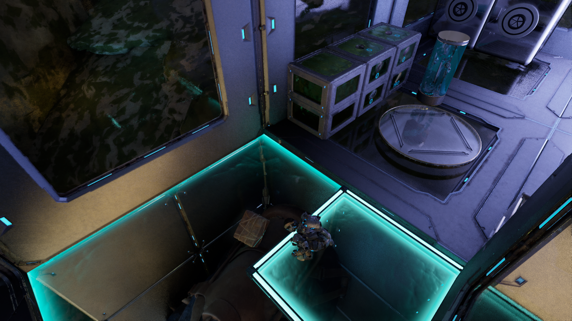 Underwater unloading