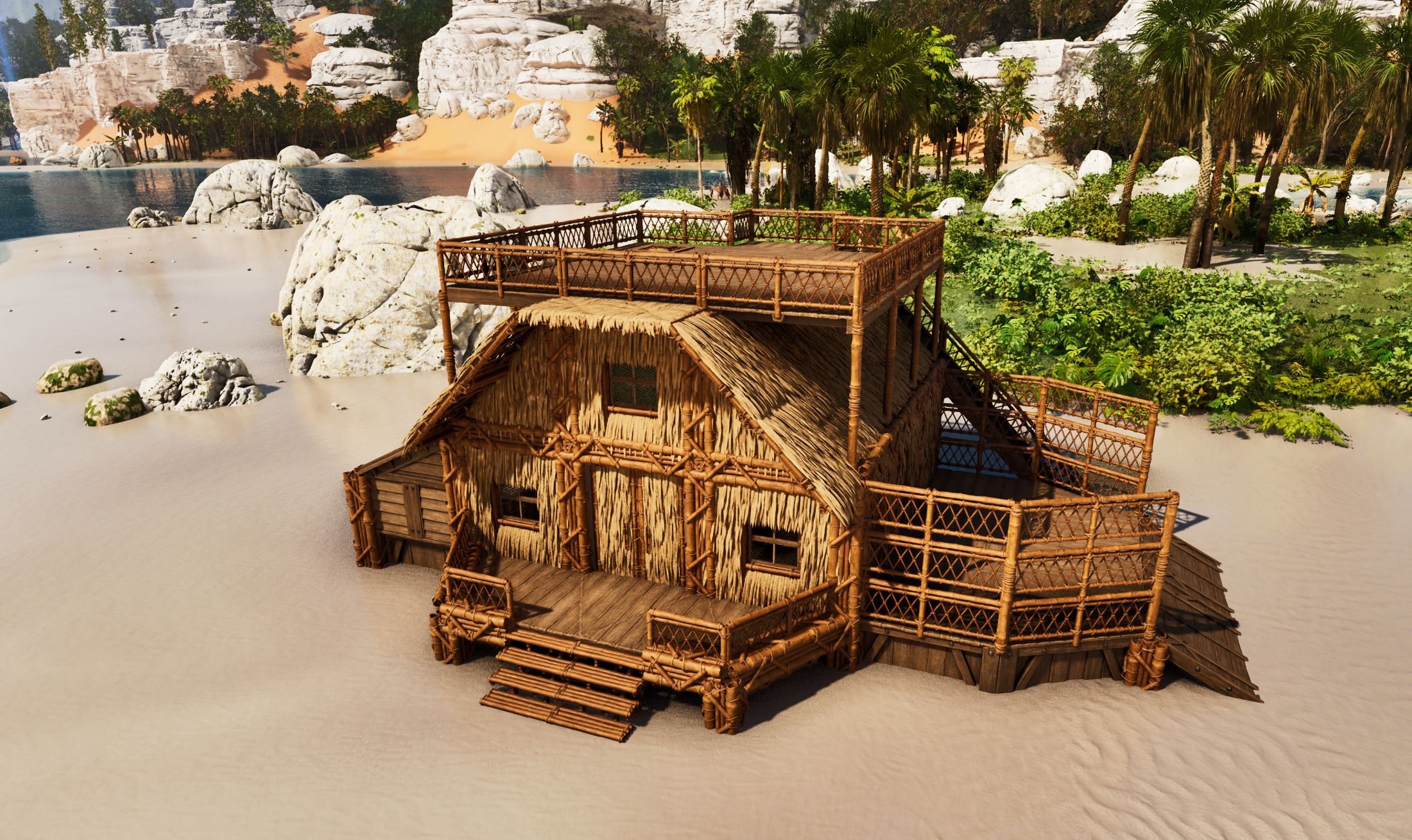 Pixeleen's Starter Thatch Base 01