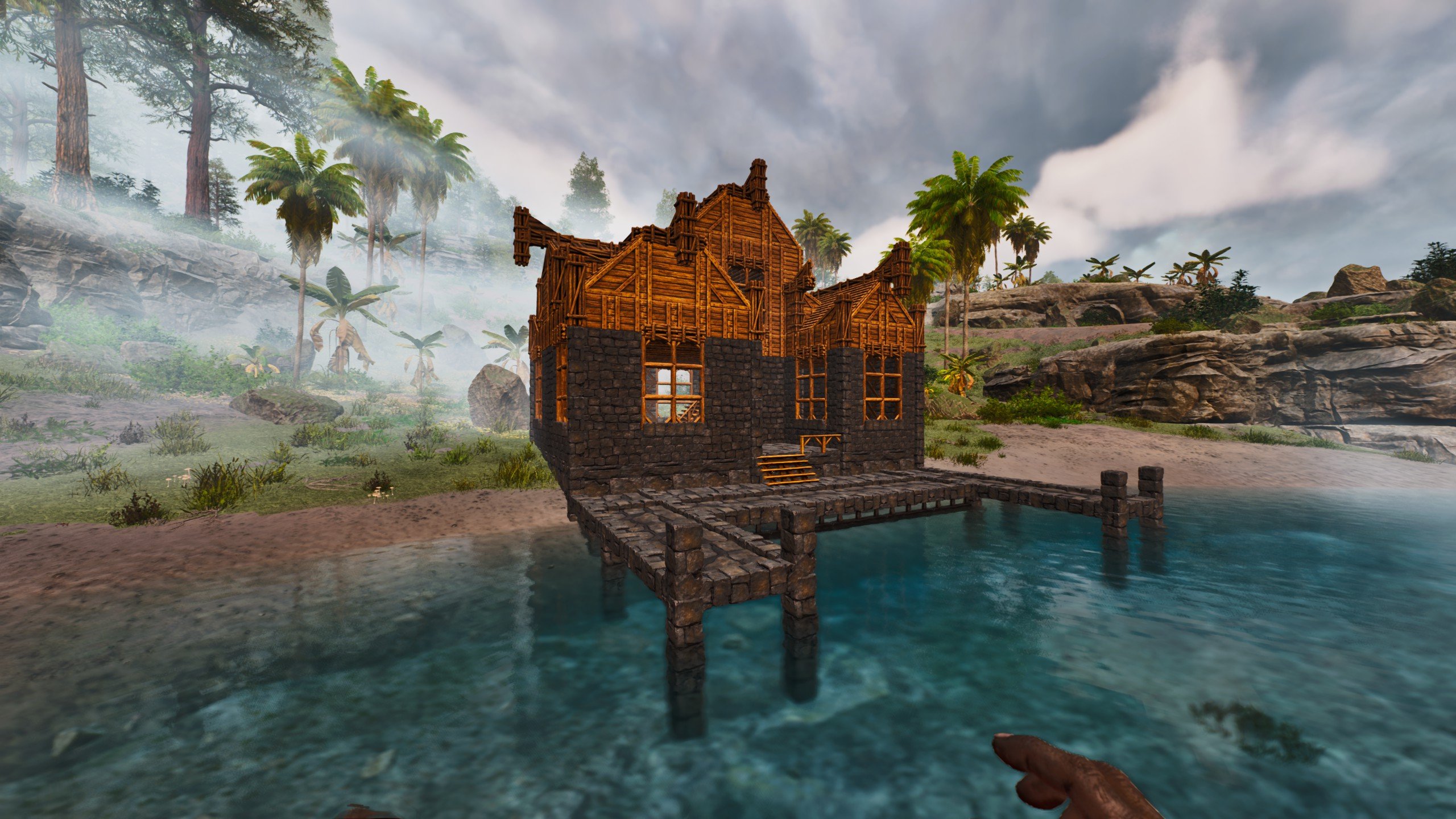 Viking Themed Manor House With Dock