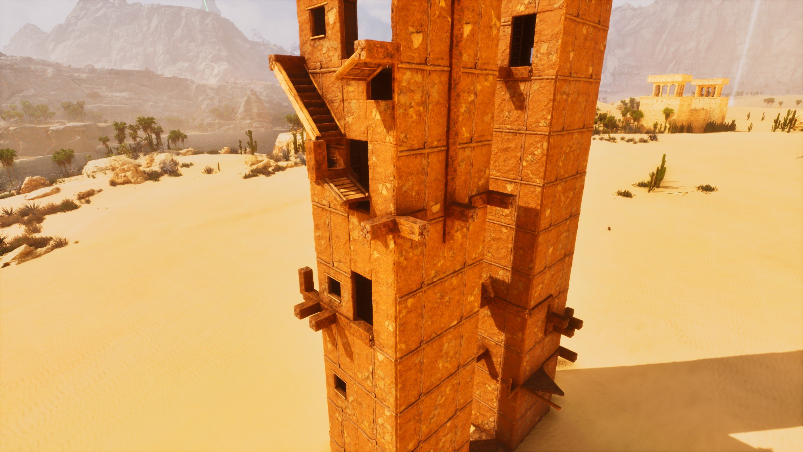 Abandoned desert towers