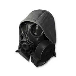Capuche dotée d'un masque à gaz