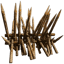 Wood Spike Wall