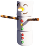 Gingerbread Storage Chest (Marshmallow Snowman)
