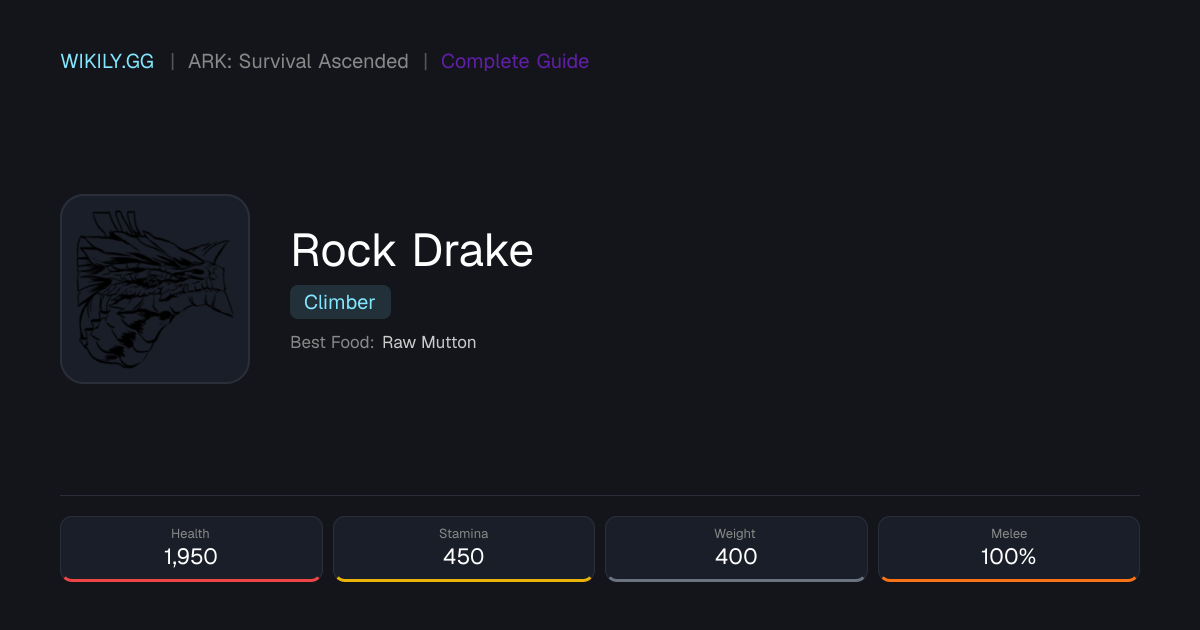 Rock Drake - ARK: Survival Ascended
