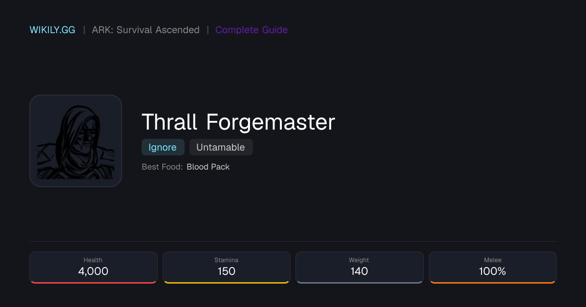 Thrall Forgemaster - ARK: Survival Ascended