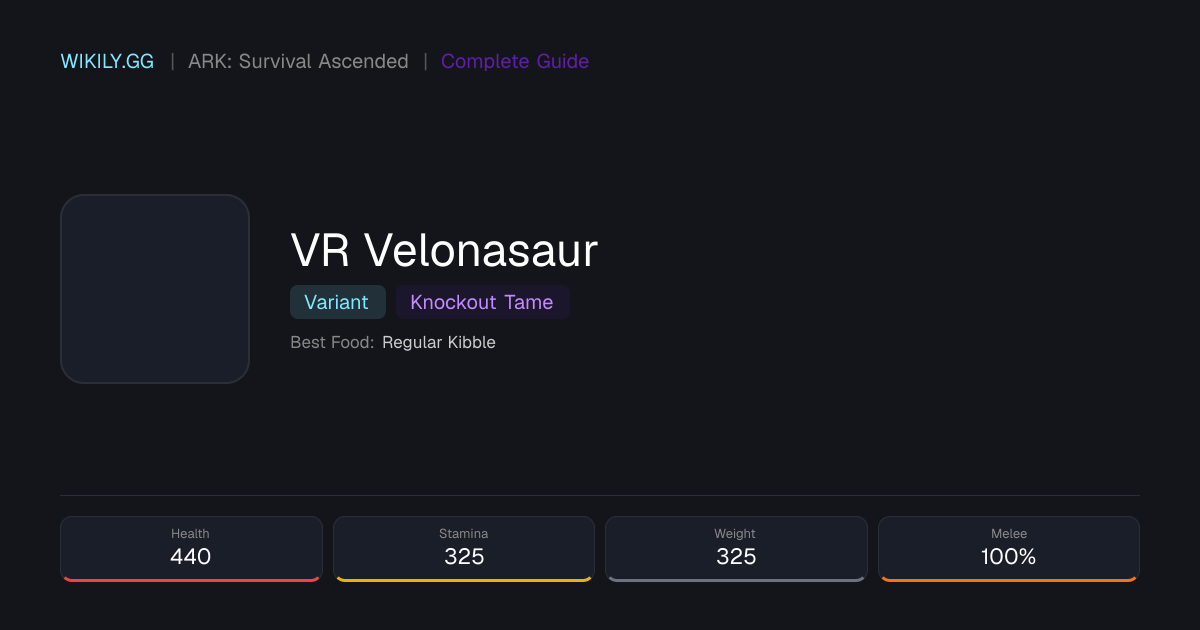 VR Velonasaur - ARK: Survival Ascended