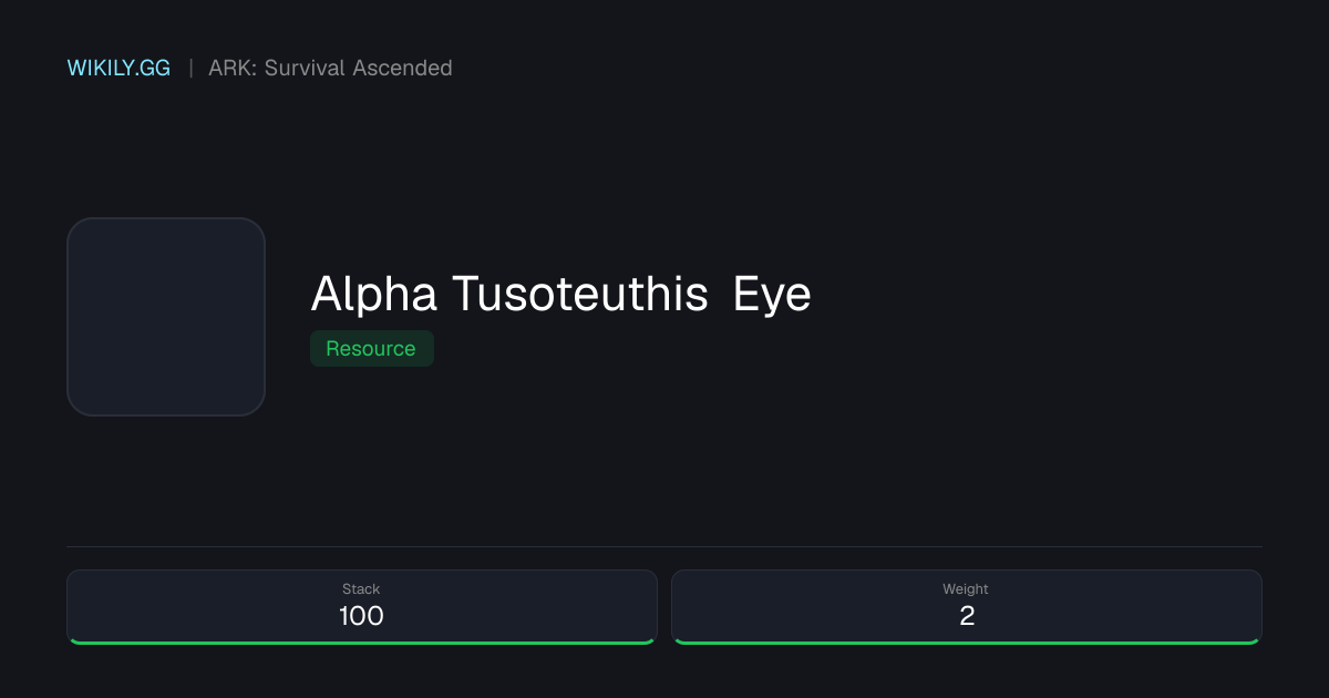 Alpha Tusoteuthis Eye - ARK: Survival Ascended
