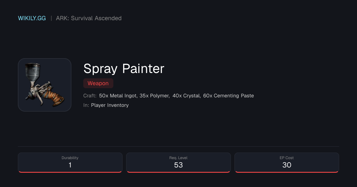 Spray Painter - ARK: Survival Ascended