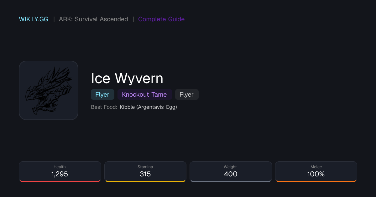 Ice Wyvern - ARK: Survival Ascended
