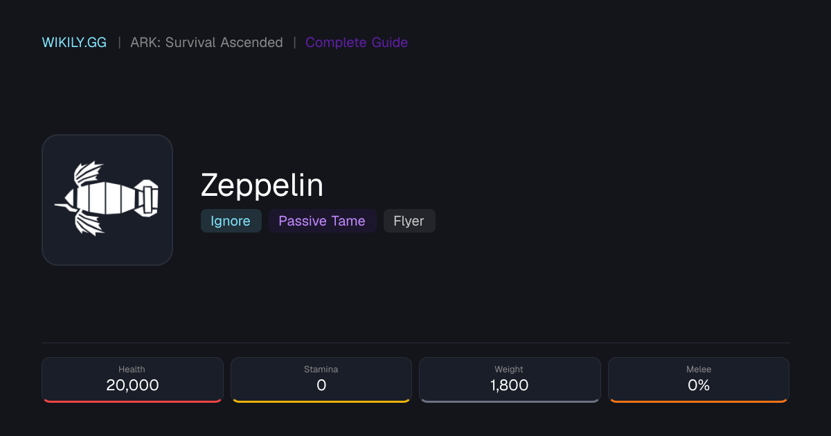 Zeppelin - ARK: Survival Ascended