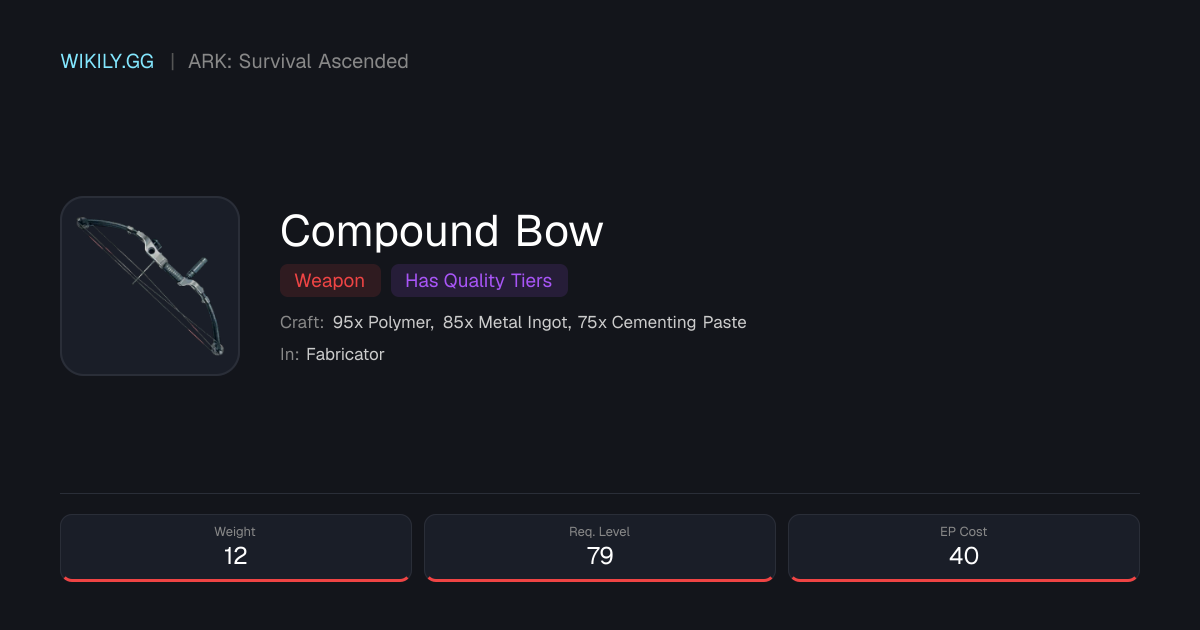 Compound Bow - ARK: Survival Ascended