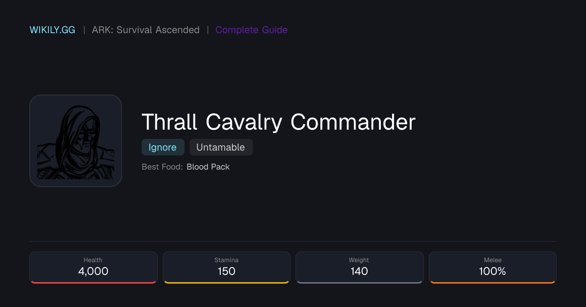 Thrall Cavalry Commander - ARK: Survival Ascended