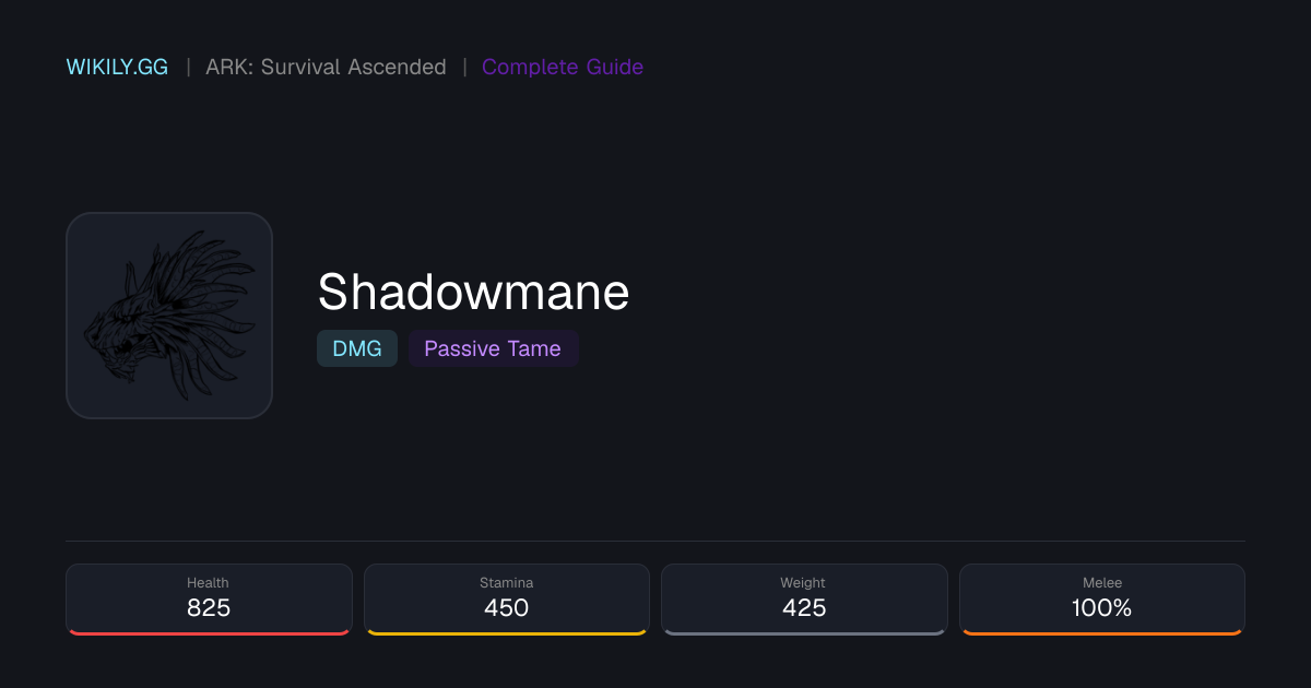 Shadowmane - ARK: Survival Ascended