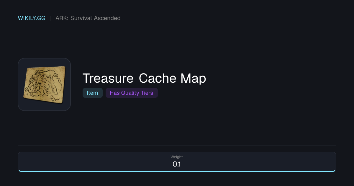 Treasure Cache Map - ARK: Survival Ascended