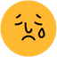 Triste emotion icon