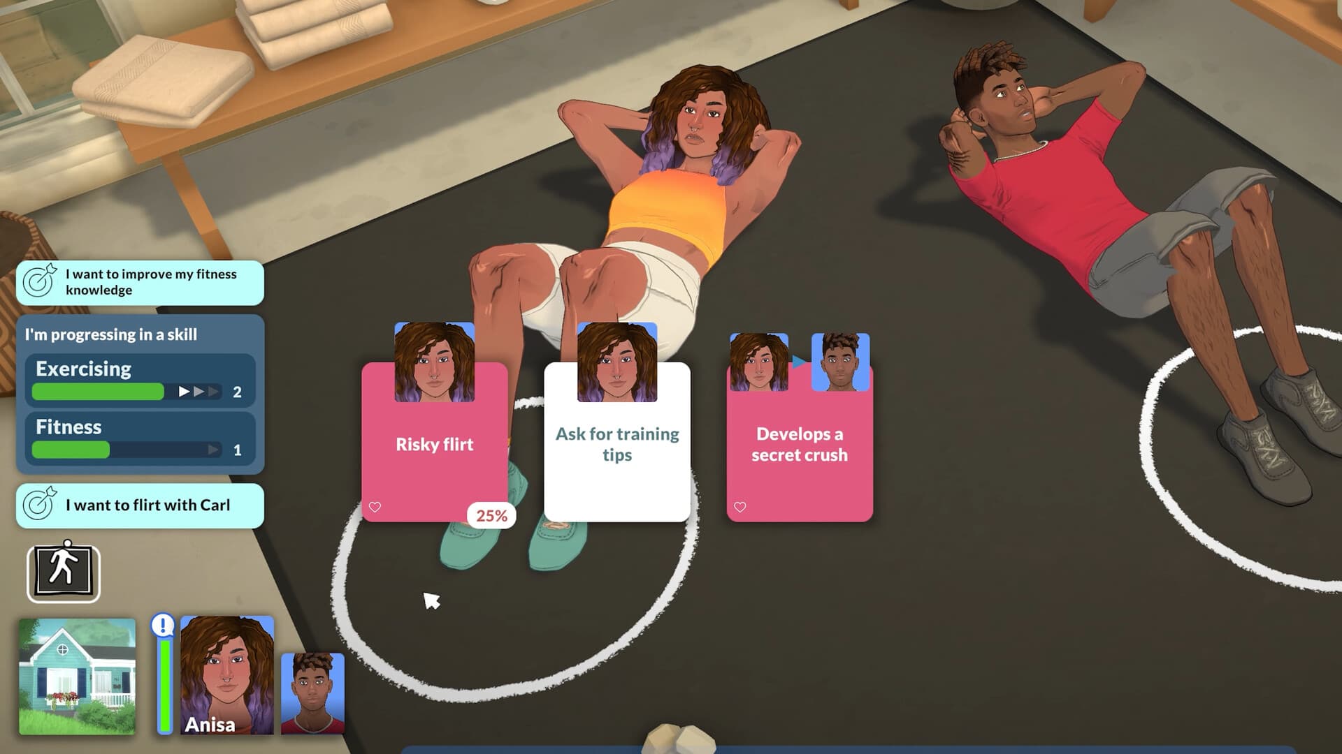 Live mode story cards