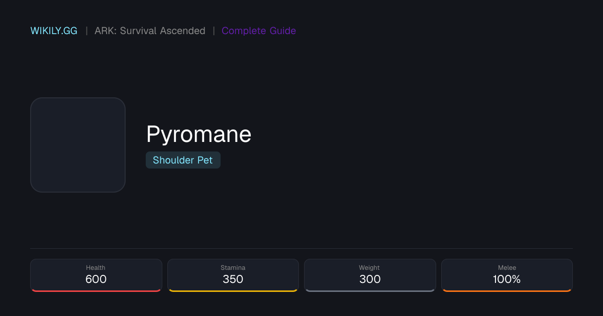 Pyromane - ARK: Survival Ascended