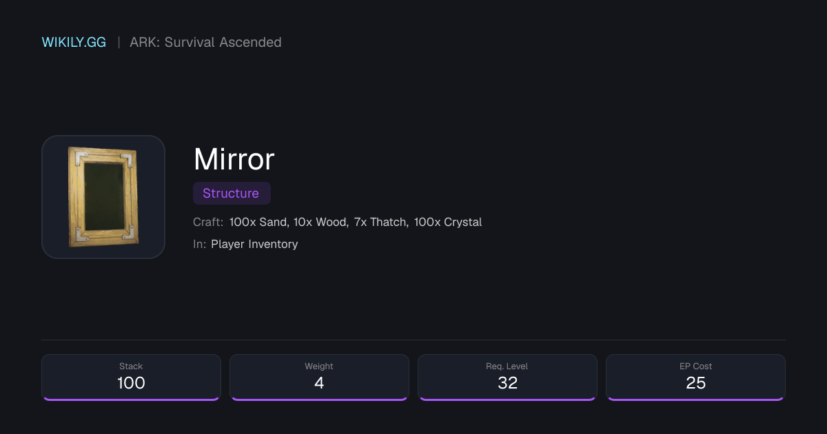 Mirror - ARK: Survival Ascended