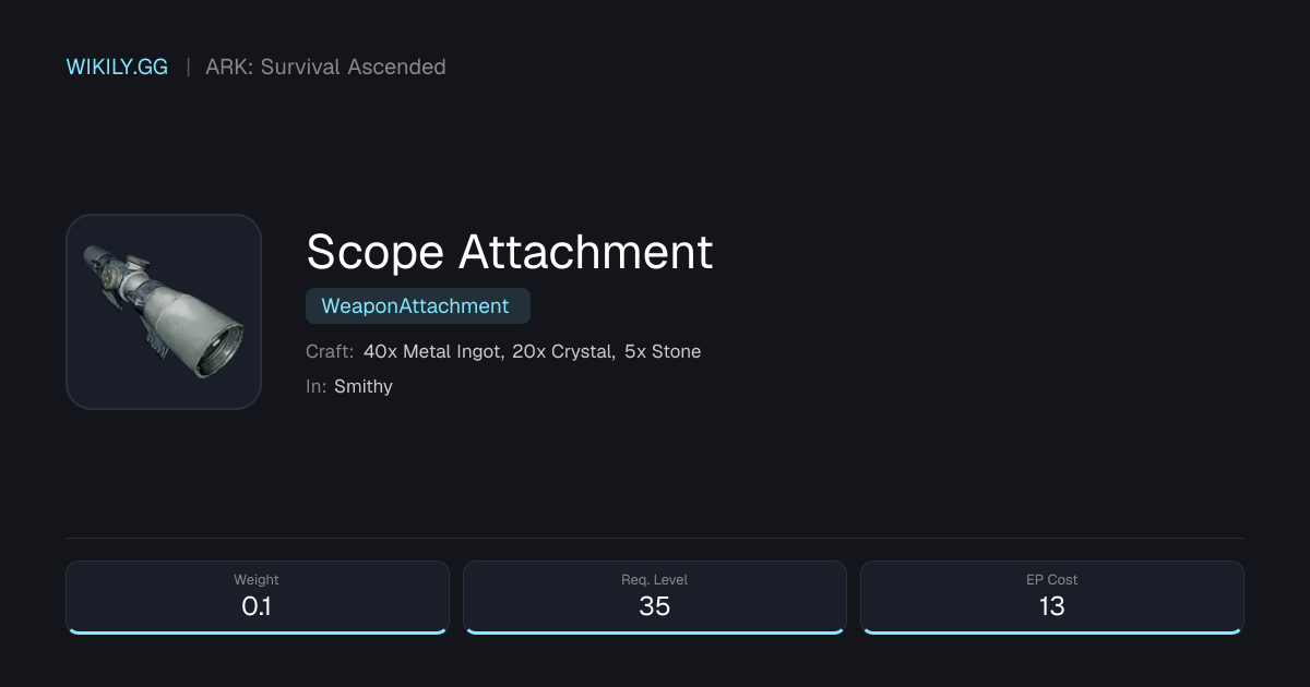 Scope Attachment - ARK: Survival Ascended