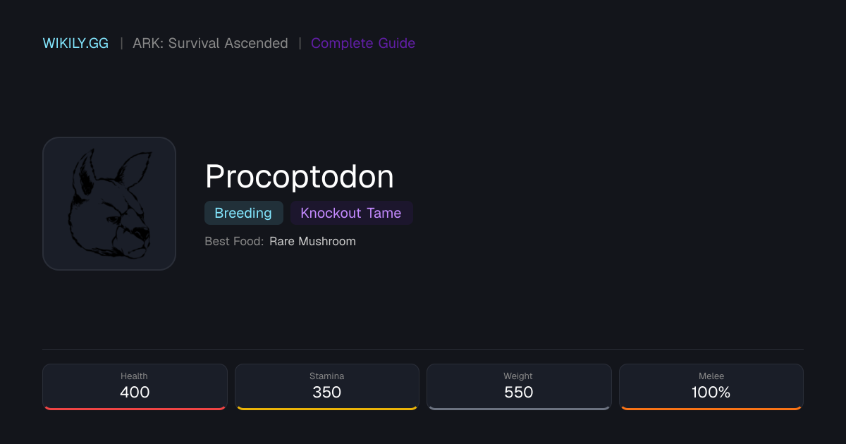 Procoptodon - ARK: Survival Ascended