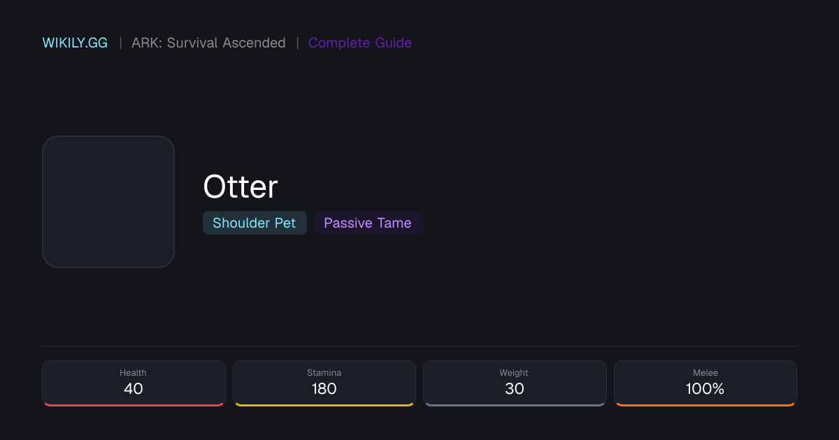Otter - ARK: Survival Ascended
