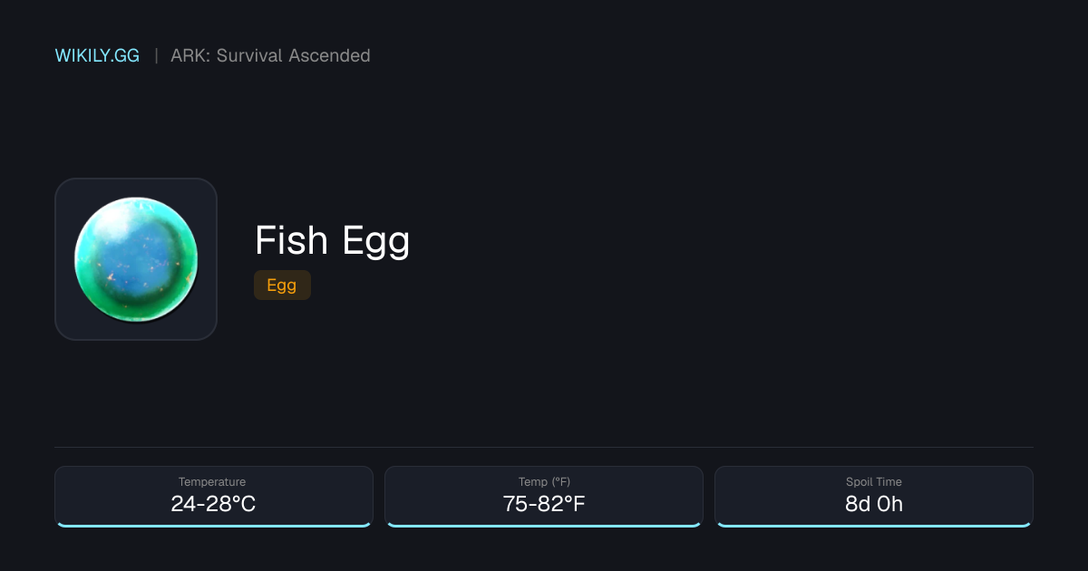 Fish Egg - ARK: Survival Ascended